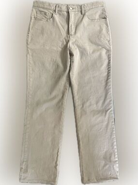 Vintage Womens Feraud Straight Leg Pants in Light Beige